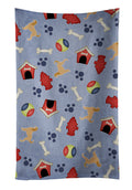 Afghan Hound Dog House Collection Kitchen Towel Velour Plush Front and Cotton Loop Back Machine Washable