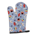 Jack Russell Terrier Dog House Collection Oven Mitt Heat Resistant Thick Oven Mitt for Hot Pans and Oven, Kitchen Mitt Protect Hands, Cooking Baking Glove