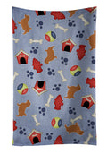 Norfolk Terrier Dog House Collection Kitchen Towel Velour Plush Front and Cotton Loop Back Machine Washable