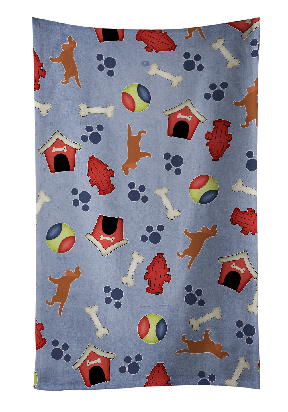 English Cocker Spaniel Dog House Collection Kitchen Towel Velour Plush Front and Cotton Loop Back Machine Washable