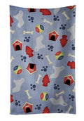 Spanish Water Dog Dog House Collection Kitchen Towel Velour Plush Front and Cotton Loop Back Machine Washable