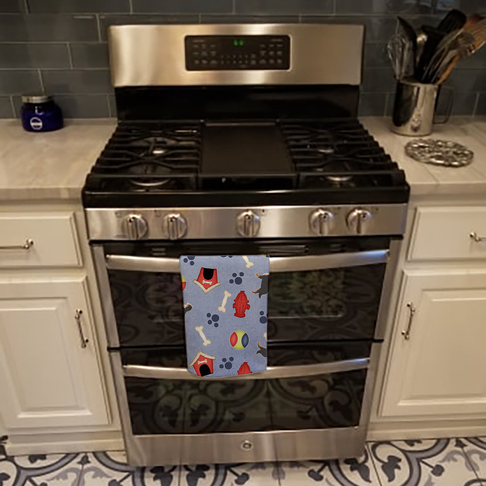 Bernese Mountain Dog Dog House Collection Kitchen Towel Velour Plush Front and Cotton Loop Back Machine Washable