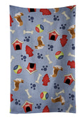 Corgi Dog House Collection Kitchen Towel Velour Plush Front and Cotton Loop Back Machine Washable