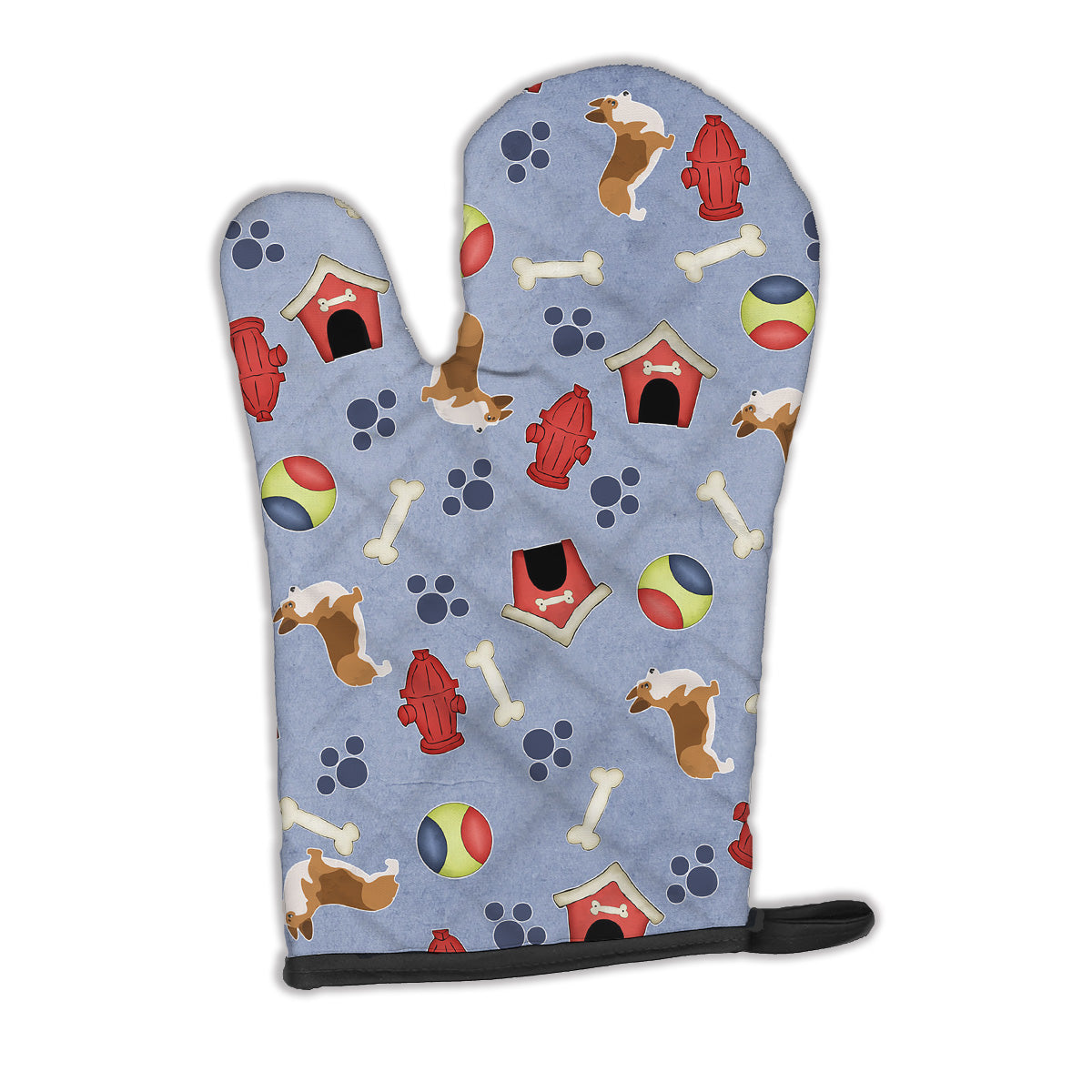 Corgi Dog House Collection Oven Mitt Heat Resistant Thick Oven Mitt for Hot Pans and Oven, Kitchen Mitt Protect Hands, Cooking Baking Glove
