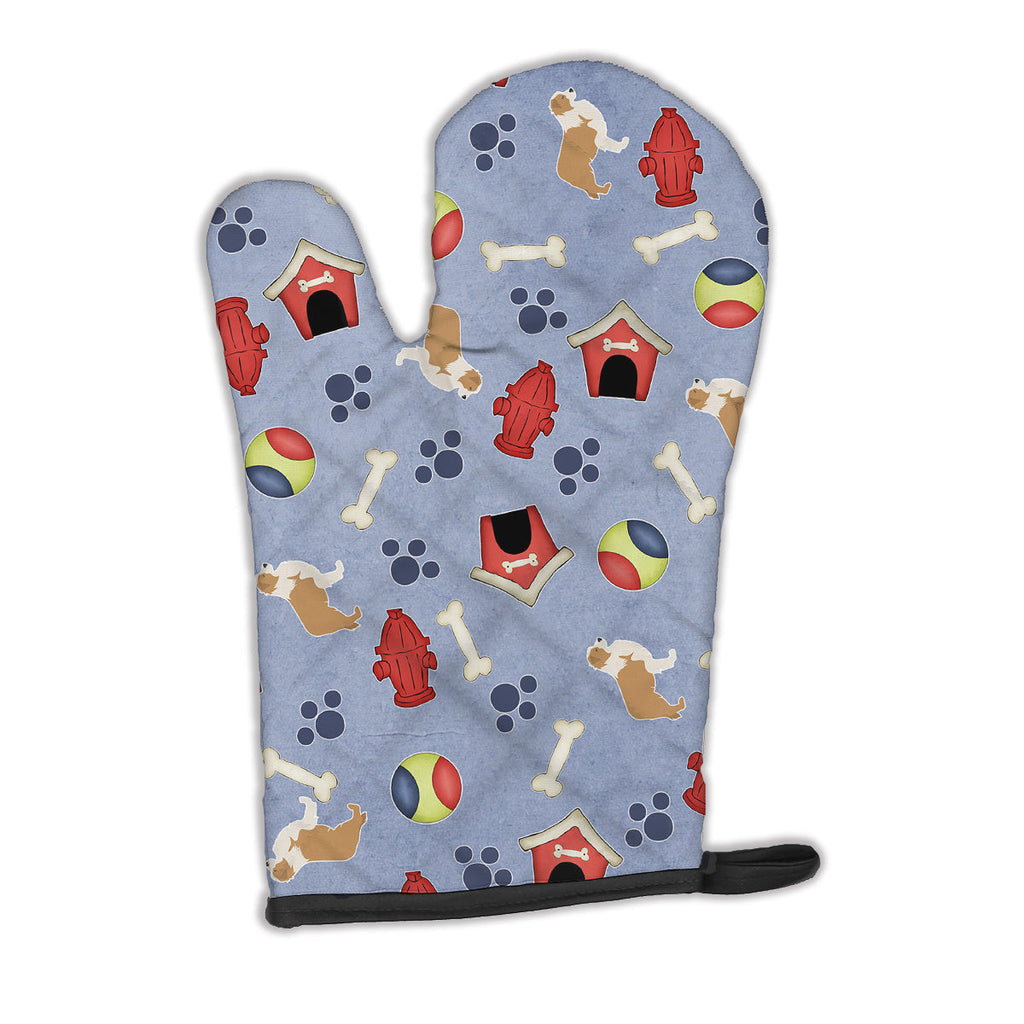Red Border Collie Dog House Collection Oven Mitt Heat Resistant Thick Oven Mitt for Hot Pans and Oven, Kitchen Mitt Protect Hands, Cooking Baking Glove