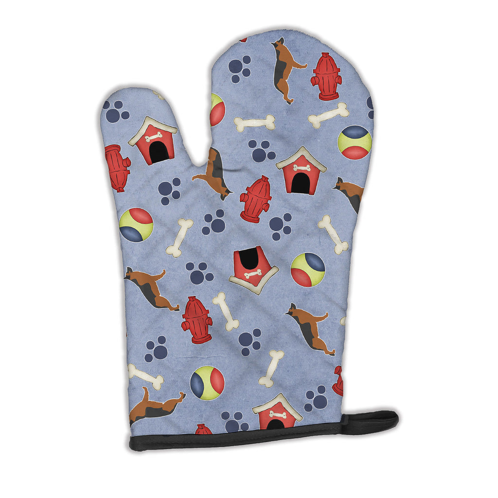 German Shepherd Dog House Collection Oven Mitt Heat Resistant Thick Oven Mitt for Hot Pans and Oven, Kitchen Mitt Protect Hands, Cooking Baking Glove