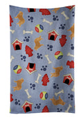 Caucasian Shepherd Dog Dog House Collection Kitchen Towel Velour Plush Front and Cotton Loop Back Machine Washable