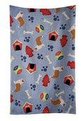 Australian Shepherd Dog Dog House Collection Kitchen Towel Velour Plush Front and Cotton Loop Back Machine Washable
