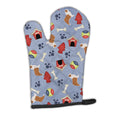 Australian Shepherd Dog Dog House Collection Oven Mitt Heat Resistant Thick Oven Mitt for Hot Pans and Oven, Kitchen Mitt Protect Hands, Cooking Baking Glove