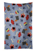 Yorkshire Terrier Yorkie Dog House Collection Kitchen Towel Velour Plush Front and Cotton Loop Back Machine Washable