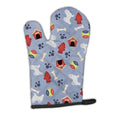 Maltese Dog House Collection Oven Mitt Heat Resistant Thick Oven Mitt for Hot Pans and Oven, Kitchen Mitt Protect Hands, Cooking Baking Glove
