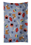 Pekingese Dog House Collection Kitchen Towel Velour Plush Front and Cotton Loop Back Machine Washable