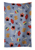 Pomeranian Dog House Collection Kitchen Towel Velour Plush Front and Cotton Loop Back Machine Washable