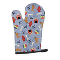 Pug Dog House Collection Oven Mitt Heat Resistant Thick Oven Mitt for Hot Pans and Oven, Kitchen Mitt Protect Hands, Cooking Baking Glove