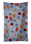Chow  Dog House Collection Kitchen Towel Velour Plush Front and Cotton Loop Back Machine Washable
