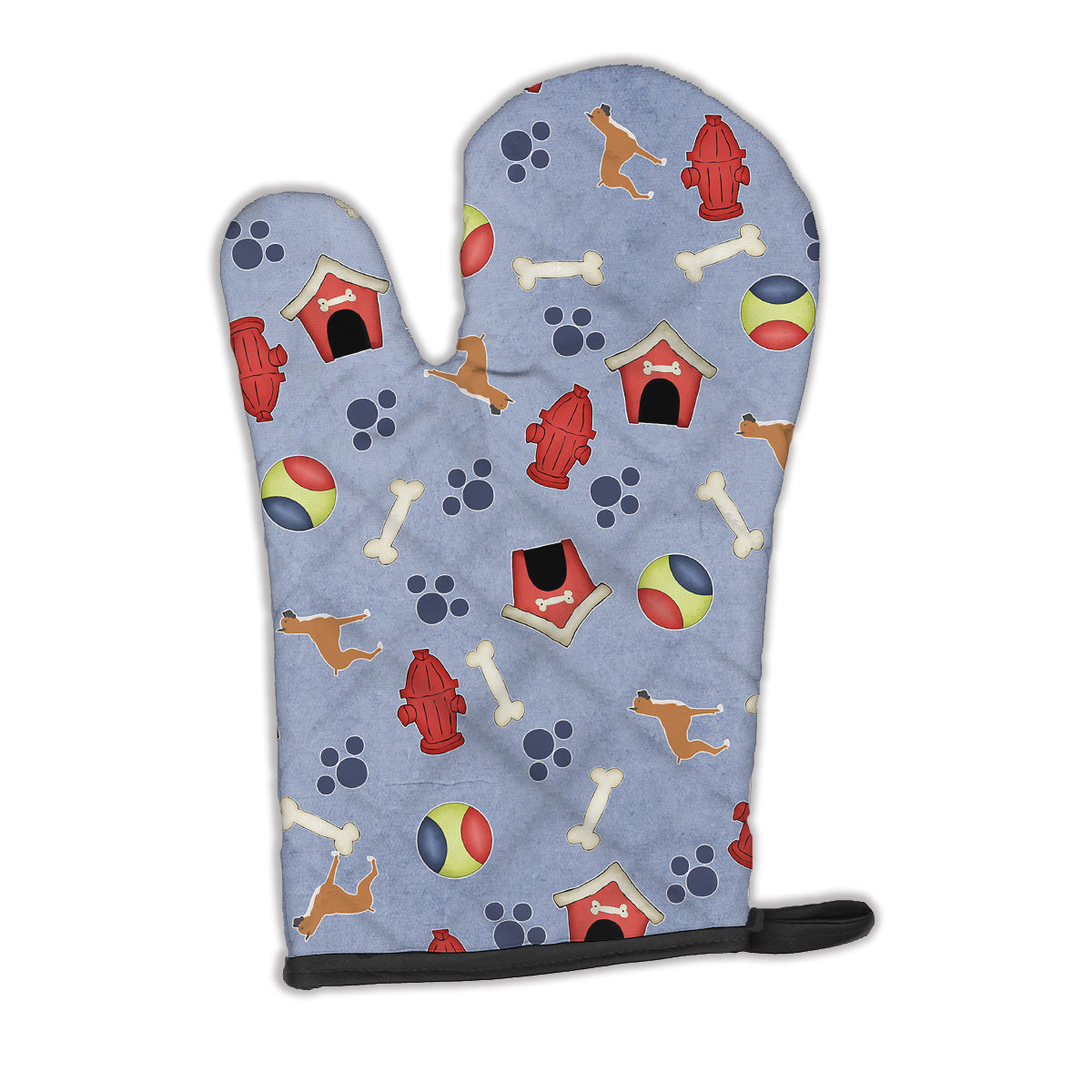 Boxer Dog House Collection Oven Mitt Heat Resistant Thick Oven Mitt for Hot Pans and Oven, Kitchen Mitt Protect Hands, Cooking Baking Glove