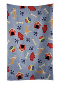 Staffordshire Bull Terrier Dog House Collection Kitchen Towel Velour Plush Front and Cotton Loop Back Machine Washable