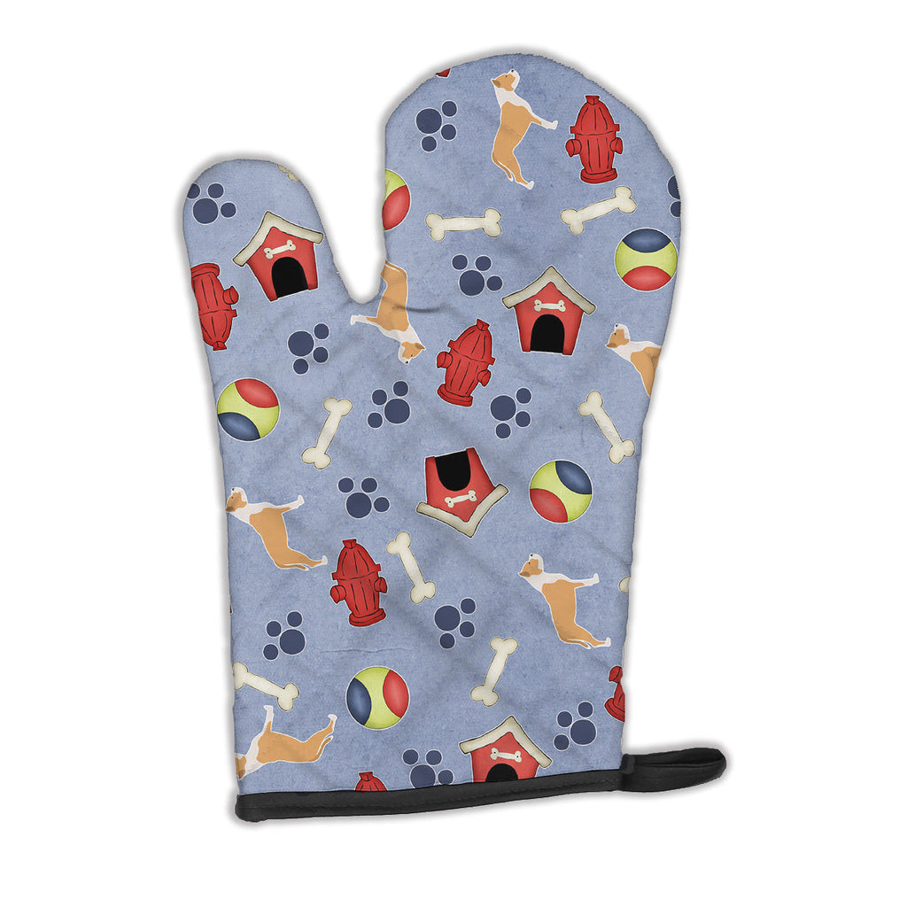Staffordshire Bull Terrier Dog House Collection Oven Mitt Heat Resistant Thick Oven Mitt for Hot Pans and Oven, Kitchen Mitt Protect Hands, Cooking Baking Glove