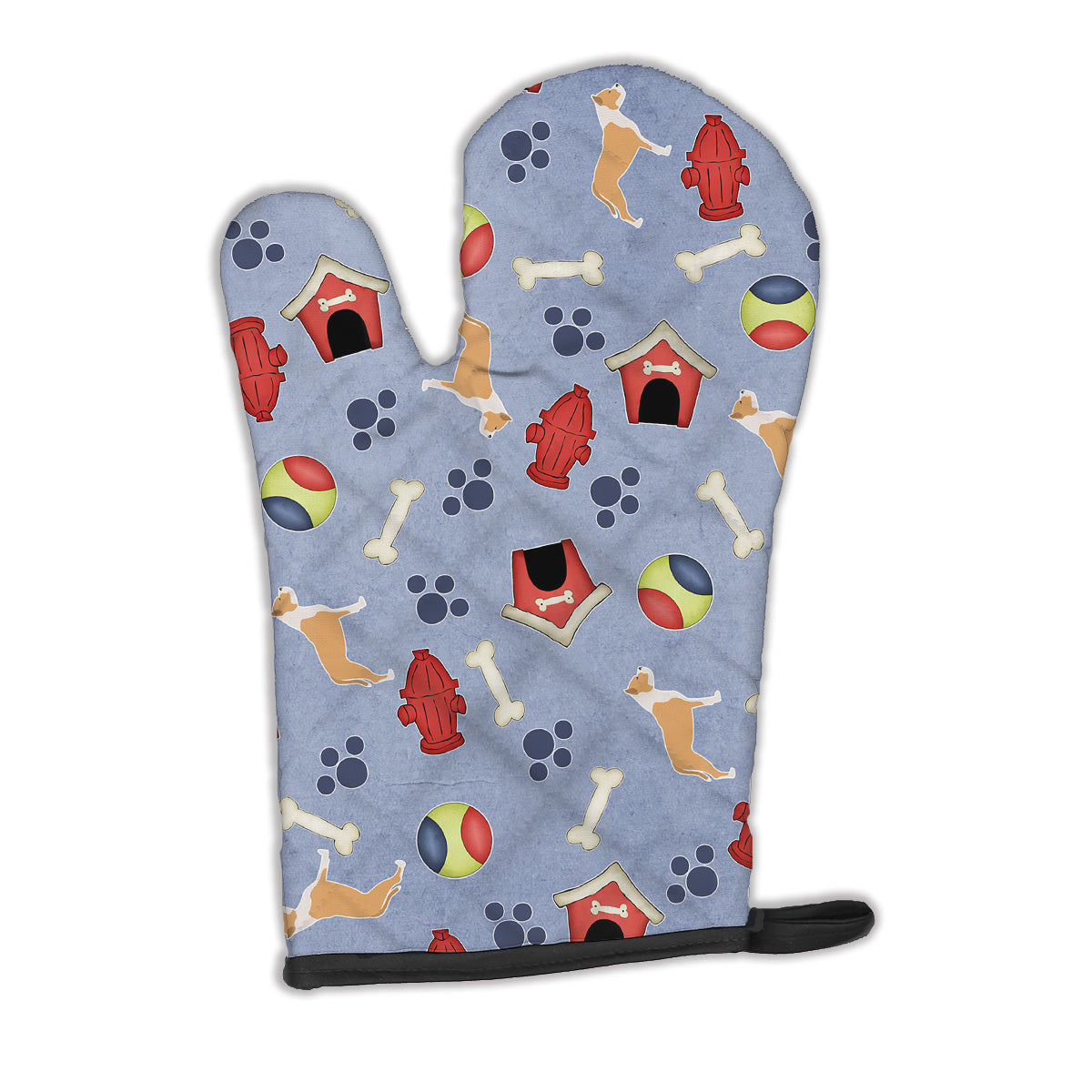 Staffordshire Bull Terrier Dog House Collection Oven Mitt Heat Resistant Thick Oven Mitt for Hot Pans and Oven, Kitchen Mitt Protect Hands, Cooking Baking Glove