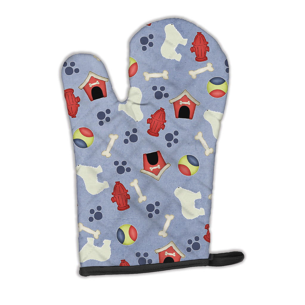 Komondor Dog House Collection Oven Mitt Heat Resistant Thick Oven Mitt for Hot Pans and Oven, Kitchen Mitt Protect Hands, Cooking Baking Glove
