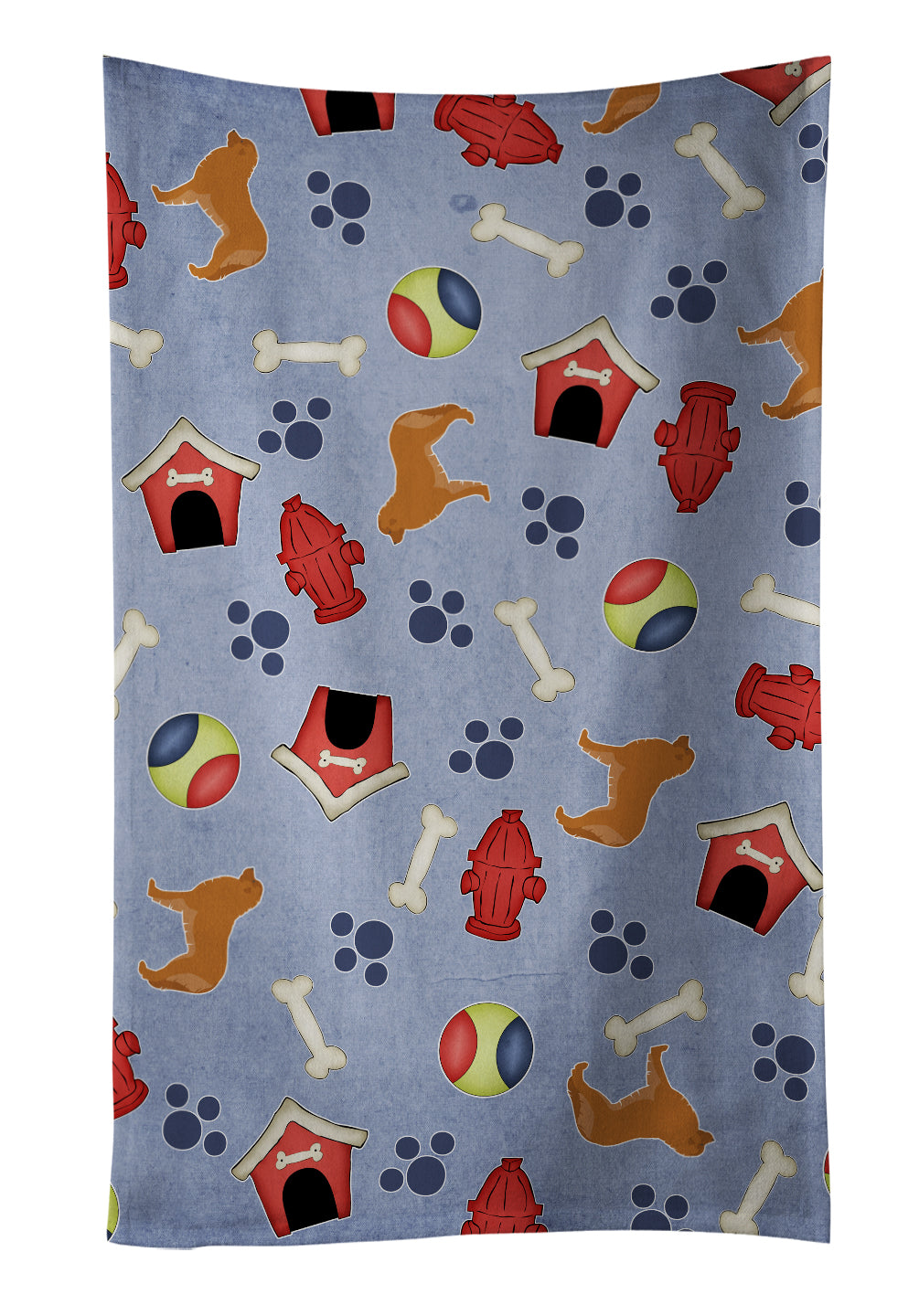 Leonberger Dog House Collection Kitchen Towel Velour Plush Front and Cotton Loop Back Machine Washable