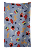 Dogue de Bordeaux Dog House Collection Kitchen Towel Velour Plush Front and Cotton Loop Back Machine Washable
