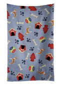 Basenji Dog House Collection Kitchen Towel Velour Plush Front and Cotton Loop Back Machine Washable