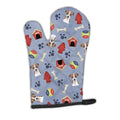 Dog House Collection Jack Russell Terrier Oven Mitt Heat Resistant Thick Oven Mitt for Hot Pans and Oven, Kitchen Mitt Protect Hands, Cooking Baking Glove