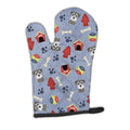Dog House Collection Schnauzer Oven Mitt Heat Resistant Thick Oven Mitt for Hot Pans and Oven, Kitchen Mitt Protect Hands, Cooking Baking Glove
