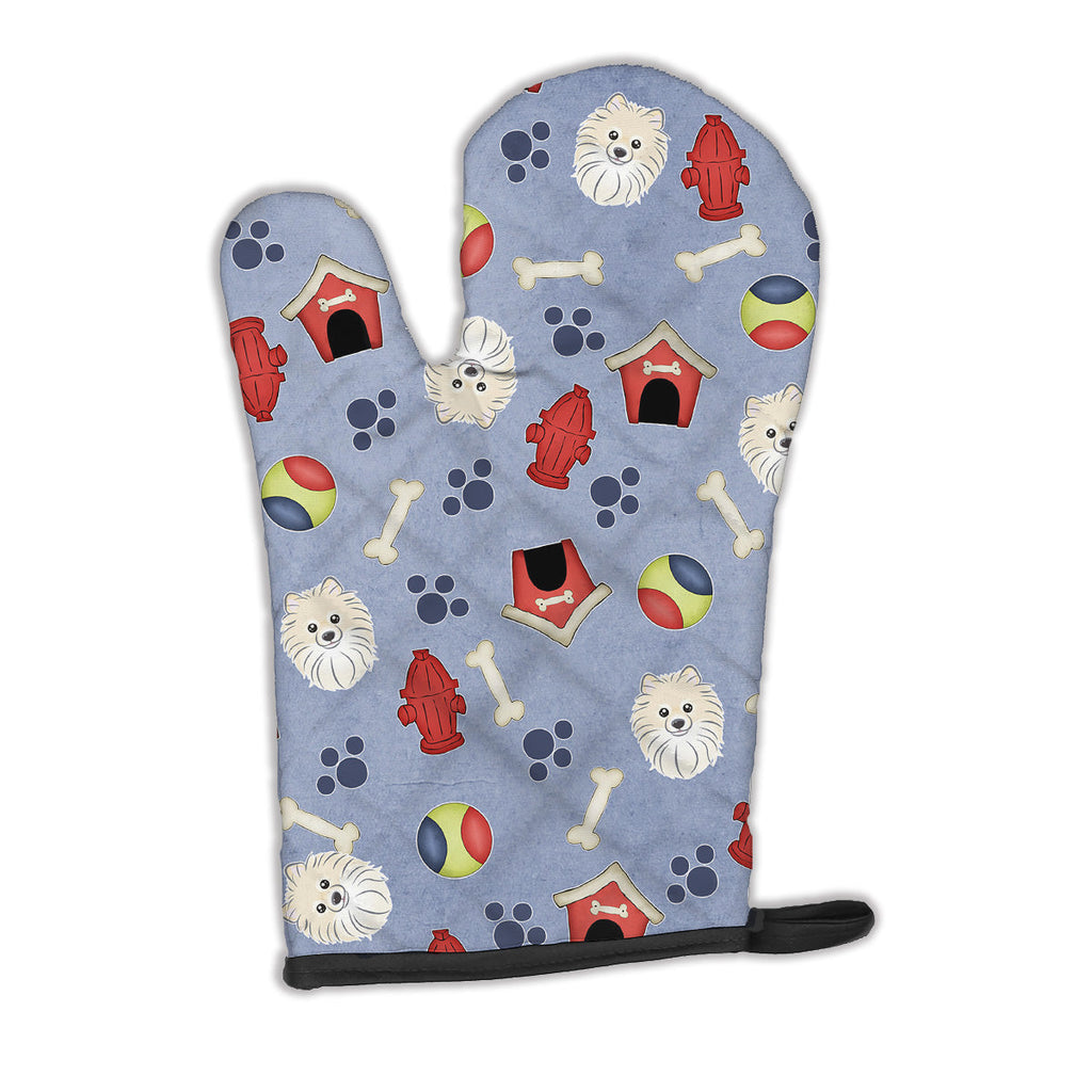 Dog House Collection Pomeranian Oven Mitt Heat Resistant Thick Oven Mitt for Hot Pans and Oven, Kitchen Mitt Protect Hands, Cooking Baking Glove