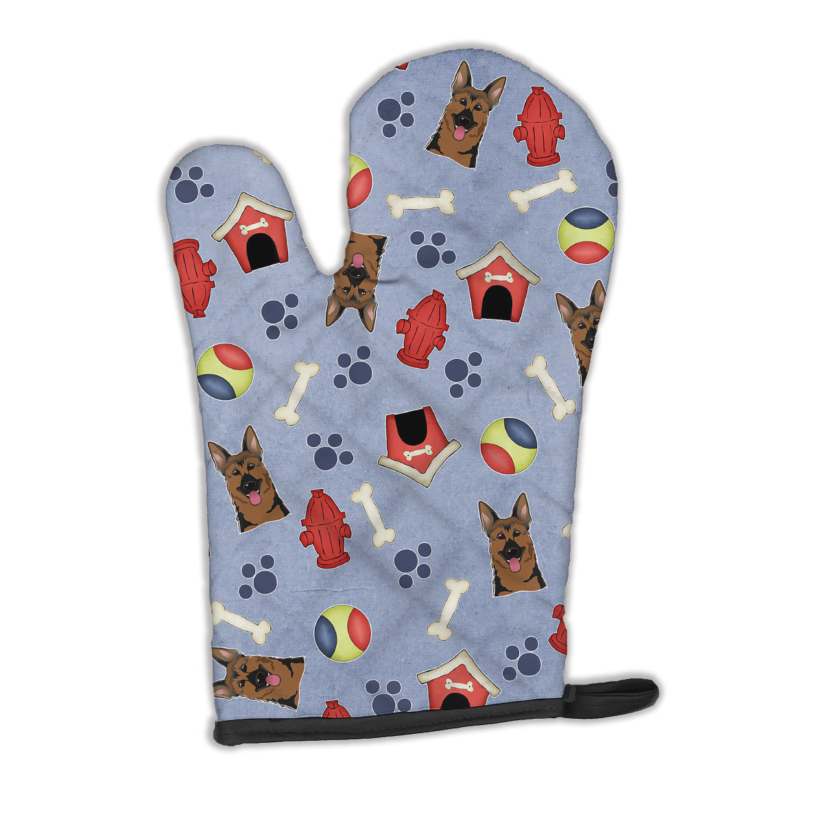 Dog House Collection German Shepherd Oven Mitt Heat Resistant Thick Oven Mitt for Hot Pans and Oven, Kitchen Mitt Protect Hands, Cooking Baking Glove