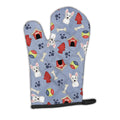 Dog House Collection Westie Oven Mitt Heat Resistant Thick Oven Mitt for Hot Pans and Oven, Kitchen Mitt Protect Hands, Cooking Baking Glove