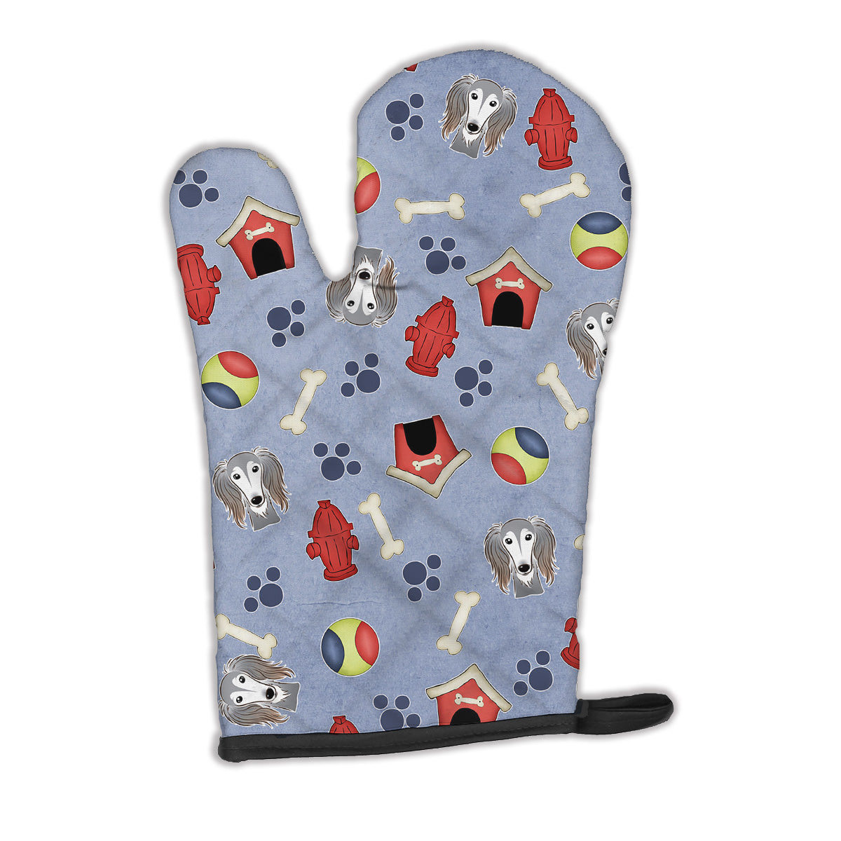 Dog House Collection Saluki Oven Mitt Heat Resistant Thick Oven Mitt for Hot Pans and Oven, Kitchen Mitt Protect Hands, Cooking Baking Glove