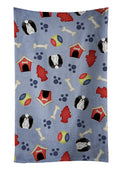 Dog House Collection Japanese Chin Kitchen Towel Velour Plush Front and Cotton Loop Back Machine Washable