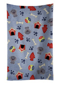 Dog House Collection Weimaraner Kitchen Towel Velour Plush Front and Cotton Loop Back Machine Washable