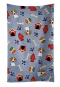 Dog House Collection Beagle Kitchen Towel Velour Plush Front and Cotton Loop Back Machine Washable