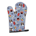 Dog House Collection Basset Hound Oven Mitt Heat Resistant Thick Oven Mitt for Hot Pans and Oven, Kitchen Mitt Protect Hands, Cooking Baking Glove