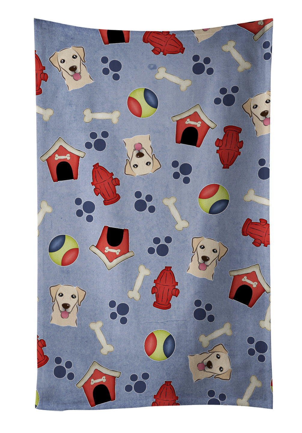 Dog House Collection Golden Retriever Kitchen Towel Velour Plush Front and Cotton Loop Back Machine Washable