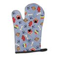 Dog House Collection Chocolate Brown Poodle Oven Mitt Heat Resistant Thick Oven Mitt for Hot Pans and Oven, Kitchen Mitt Protect Hands, Cooking Baking Glove