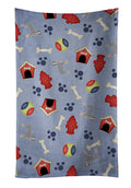 Dog House Collection Australian Cattle Dog Kitchen Towel Velour Plush Front and Cotton Loop Back Machine Washable