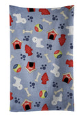 Dog House Collection Bichon Frise Kitchen Towel Velour Plush Front and Cotton Loop Back Machine Washable