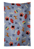 Dog House Collection Bloodhound Kitchen Towel Velour Plush Front and Cotton Loop Back Machine Washable