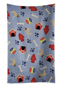 Dog House Collection Bullmastiff Kitchen Towel Velour Plush Front and Cotton Loop Back Machine Washable