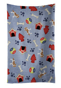 Dog House Collection Cavalier King Charles Spaniel Blenheim Kitchen Towel Velour Plush Front and Cotton Loop Back Machine Washable