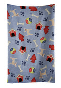 Dog House Collection Tan Chihuahua Kitchen Towel Velour Plush Front and Cotton Loop Back Machine Washable