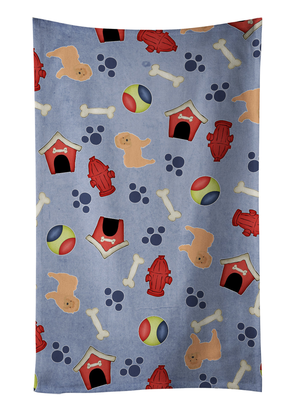 Dog House Collection Chow Chow Kitchen Towel Velour Plush Front and Cotton Loop Back Machine Washable