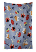 Dog House Collection Rough Collie Kitchen Towel Velour Plush Front and Cotton Loop Back Machine Washable