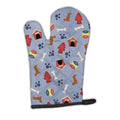 Dog House Collection Red Dachshund Oven Mitt Heat Resistant Thick Oven Mitt for Hot Pans and Oven, Kitchen Mitt Protect Hands, Cooking Baking Glove