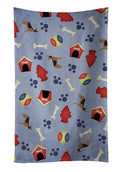 Dog House Collection German Shepherd Kitchen Towel Velour Plush Front and Cotton Loop Back Machine Washable