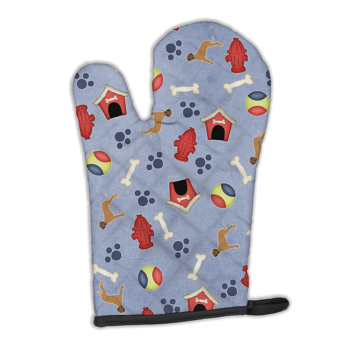 Dog House Collection Brindle Natural Great Dane Oven Mitt Heat Resistant Thick Oven Mitt for Hot Pans and Oven, Kitchen Mitt Protect Hands, Cooking Baking Glove